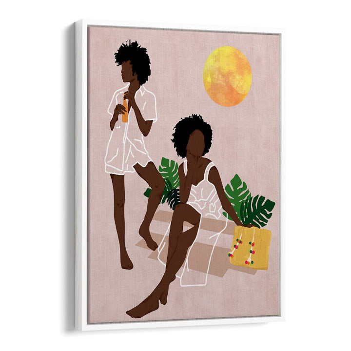 SUNLIT QUEENS , BOHO ART PAINTINGS