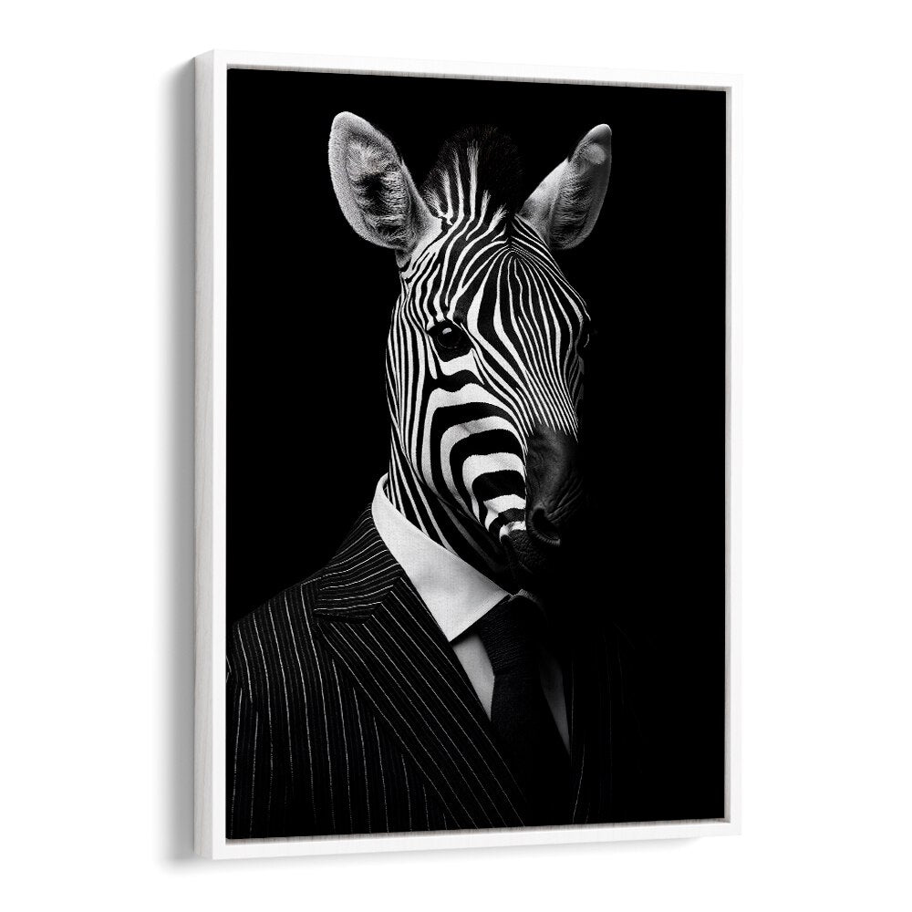 Stylish WILD SUITS - ZEBRA, ANIMAL PAINTINGS by Philippe HUGONNARD, blending elegance with a wild twist.