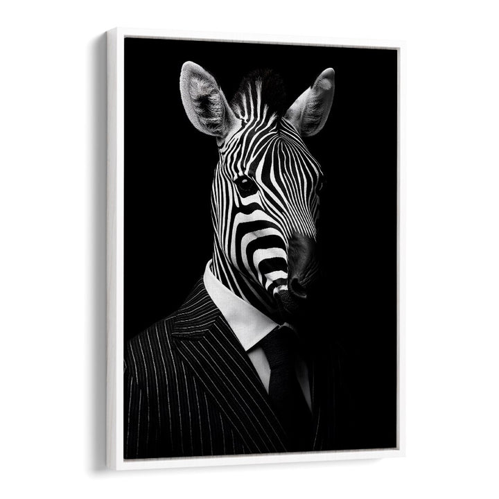 Stylish WILD SUITS - ZEBRA, ANIMAL PAINTINGS by Philippe HUGONNARD, blending elegance with a wild twist.