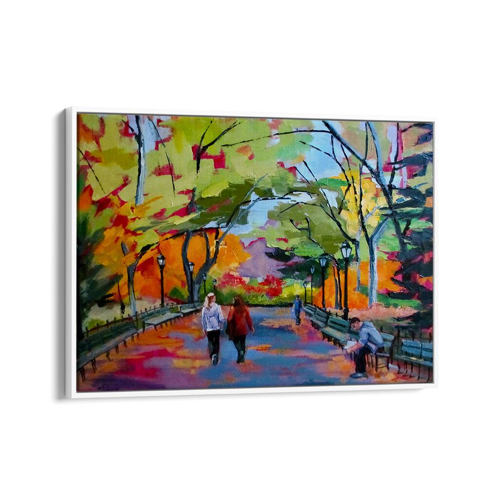CENTRAL PARK WALK , LANDSCAPE PAINTINGS