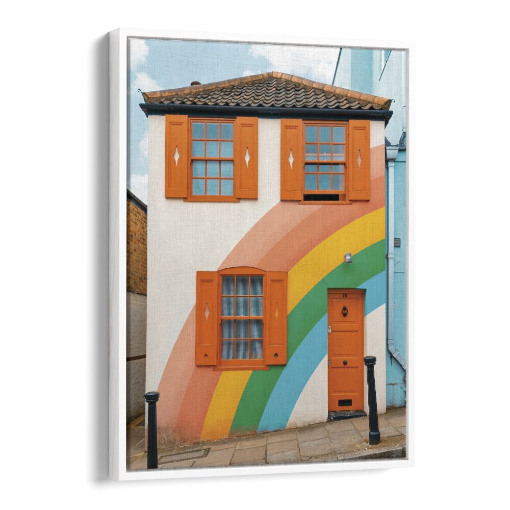 FUNKY RAINBOW HOUSE BY GABOR ESTEFAN, STREET PHOTOGRAPHY ART PRINTS