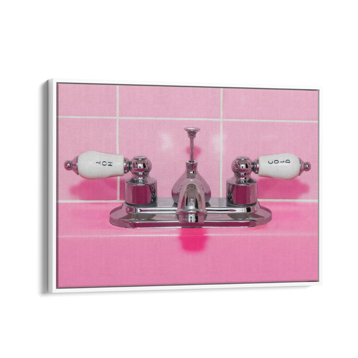 ABSTRACT painting - RETRO PINK SINK FAUCET by Asianmonk