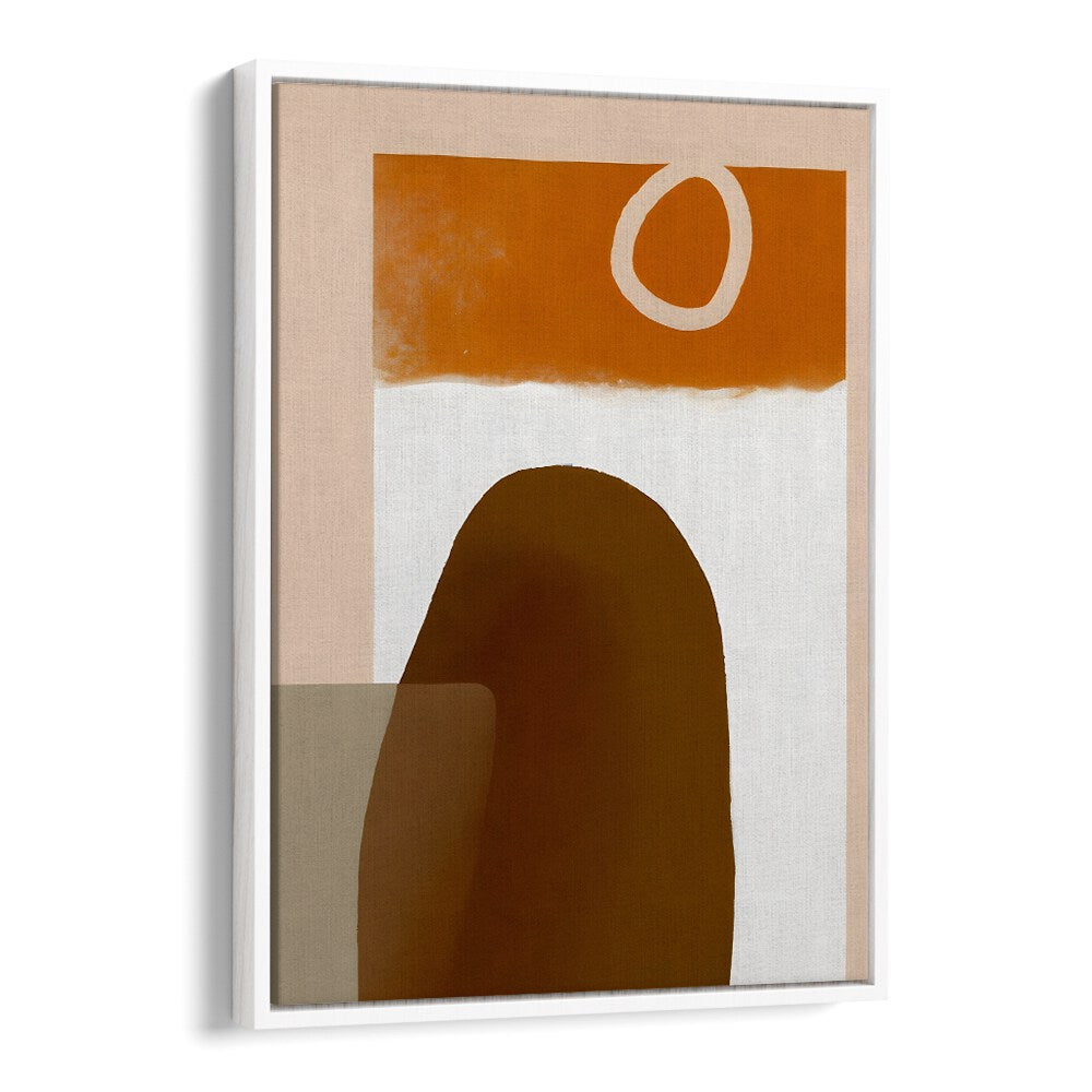 PETRA , ABSTRACT PAINTINGS featuring warm earth tones and minimalist shapes to enhance contemporary living spaces at White Floater.