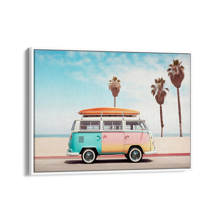 VAN ON THE BEACH , CAR POSTERS