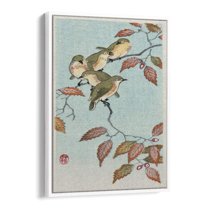 BIRDS ON A BRANCH (1900 - 1936) , JAPANESE PAINTINGS , JAPANESE ART PRINTS