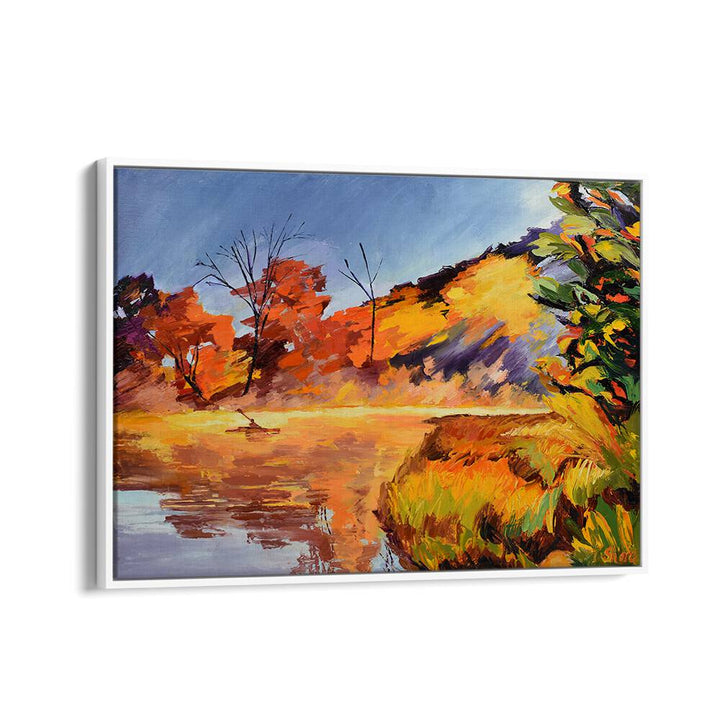 KAYAK AND ORANGE TREES , LANDSCAPE PAINTINGS