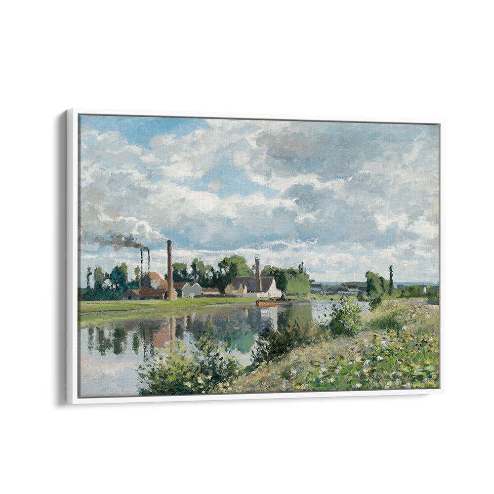 THE RIVER OISE NEAR PONTOISE (1873) , VINTAGE PAINTINGS