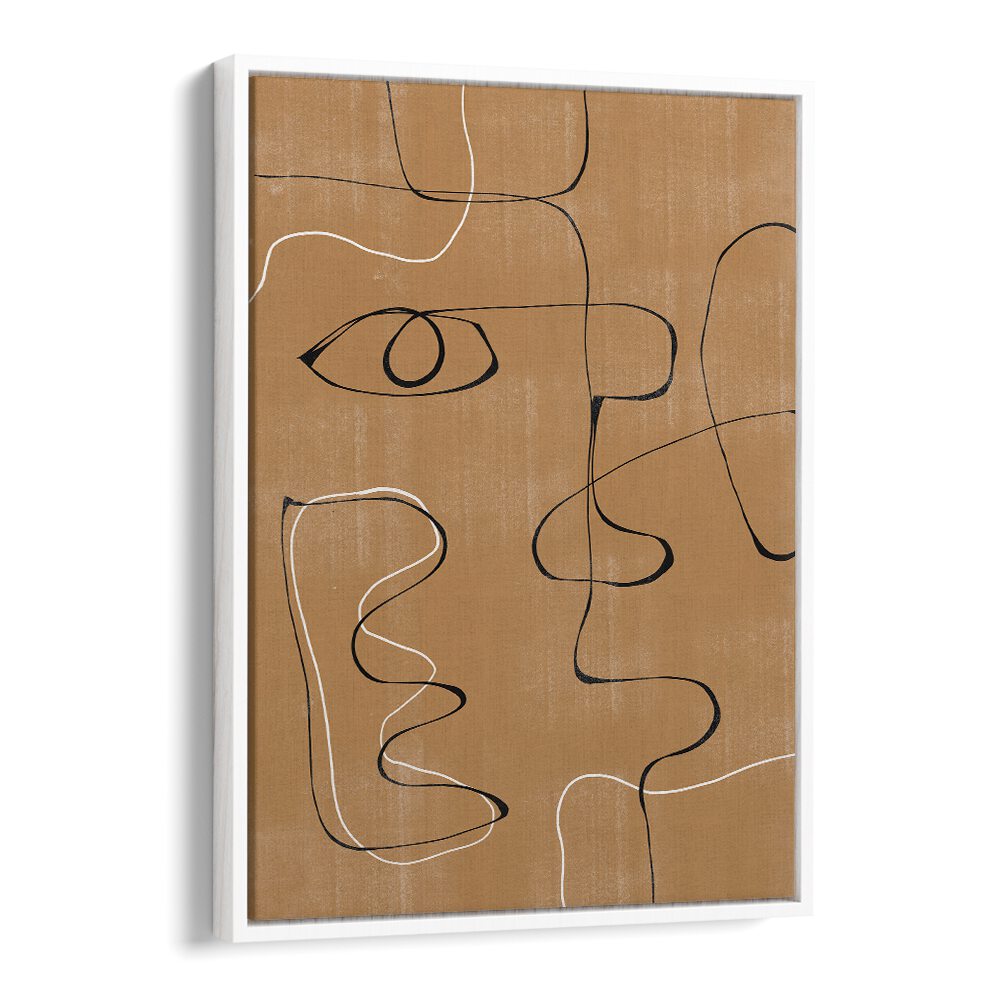 Elegant ABSTRACT FACE NO3, LINE ART PAINTINGS showcasing minimalist design, perfect for modern home decor.
