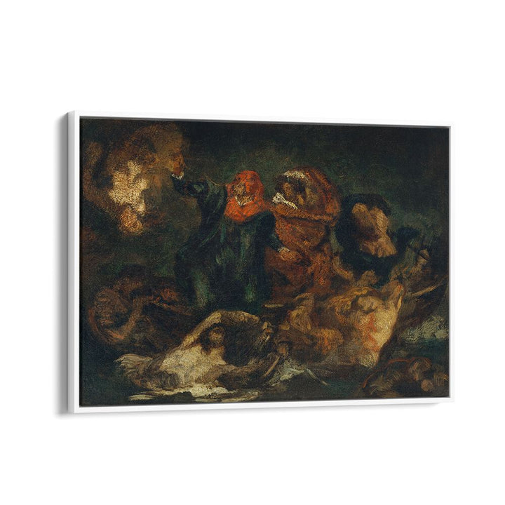 COPY AFTER DELACROIX'S "BARK OF DANTE" (1859) BY EDOUARD MANET , VINTAGE PAINTINGS