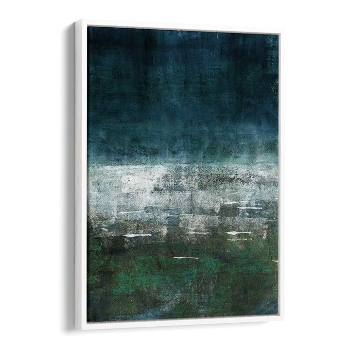 Captivating DEEP WATER, ABSTRACT PAINTINGS showcasing vibrant ocean-inspired strokes in rich blue and green hues.