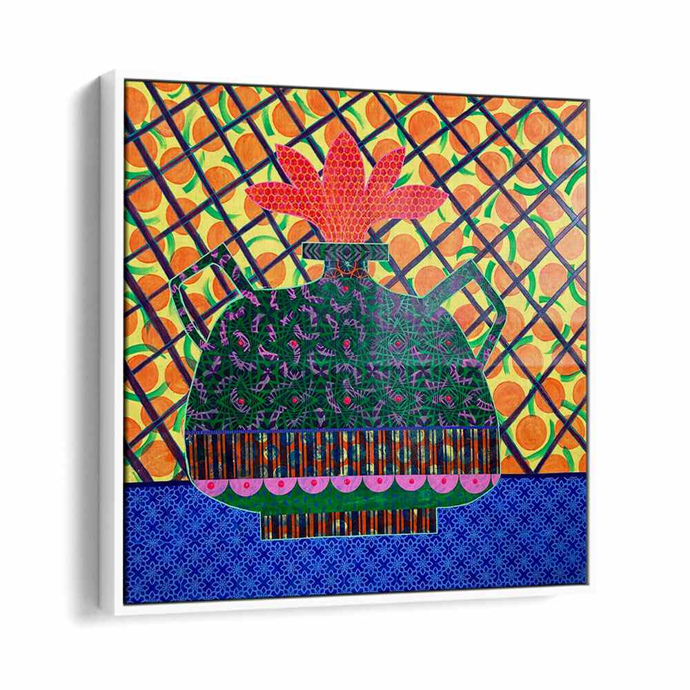 Vibrant ORANGES AND FLOWER VASE, KITCHEN POSTERS, perfect for adding color and elegance to your kitchen decor.