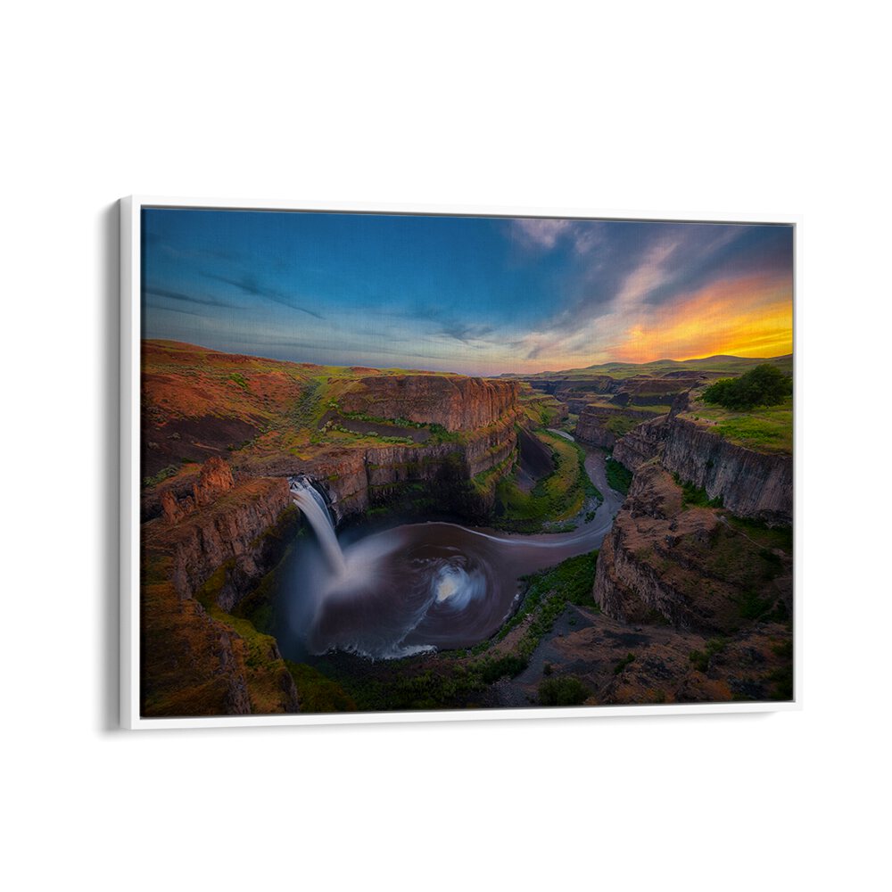 SUNSET AT PALOUSE FALLS BY MICHAEL ZHENG , LANDSCAPE PHOTO PRINTS