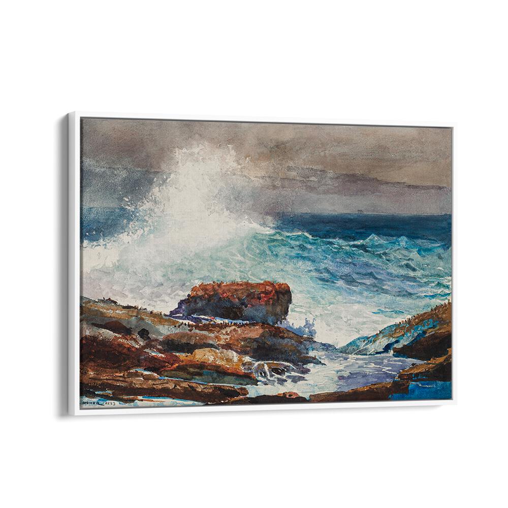 INCOMING TIDE, SCARBORO, MAINE (1883) , VINTAGE PAINTINGS