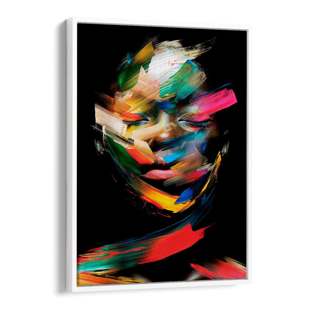 Vibrant colors and bold strokes define FACELESS VI, ABSTRACT PAINTINGS by Philippe HUGONNARD, enhancing any space.