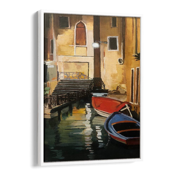 CANAL AT NIGHT , BEACH PAINTINGS