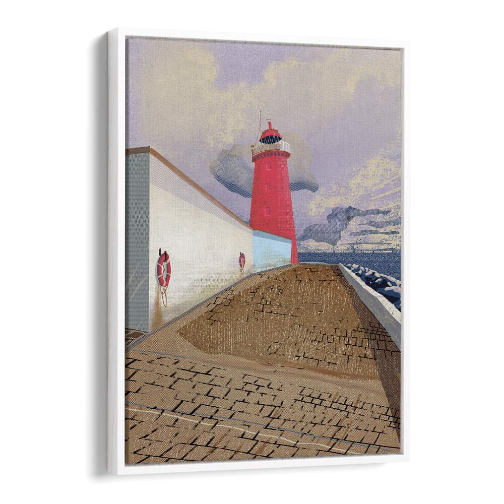 Vibrant POOLBEG LIGHTHOUSE, BEACH PAINTINGS capturing the beauty of coastal scenery and maritime architecture.