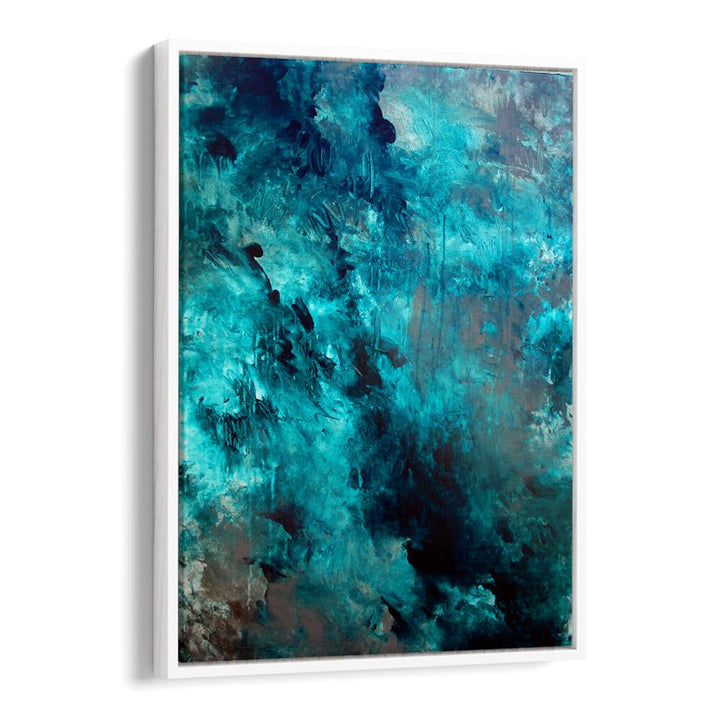 Stunning ABSTRACTION DESIGN VII, ABSTRACT PAINTINGS in vibrant blue tones, perfect for modern home decor.