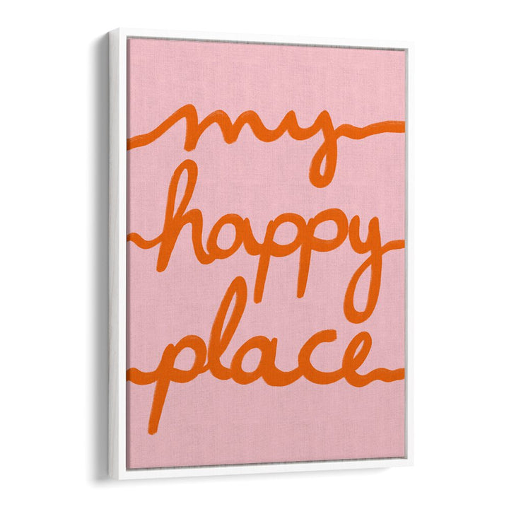 Bright and cheerful "MY HAPPY PLACE, KIDS ROOM PAINTINGS" art, perfect for creating a joyful kids' space.