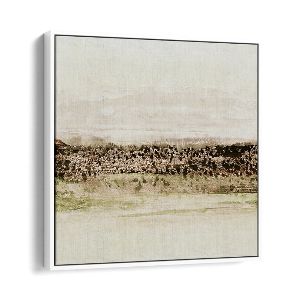 Serene GREEN HORIZON, ABSTRACT PAINTINGS artwork perfect for enhancing home or workspace decor.