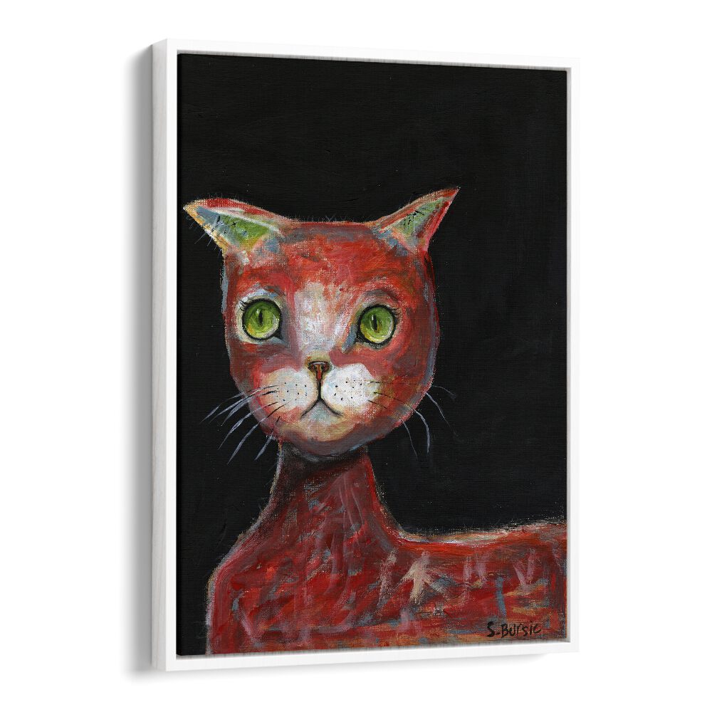 Vintage painting - RED CAT by Asianmonk