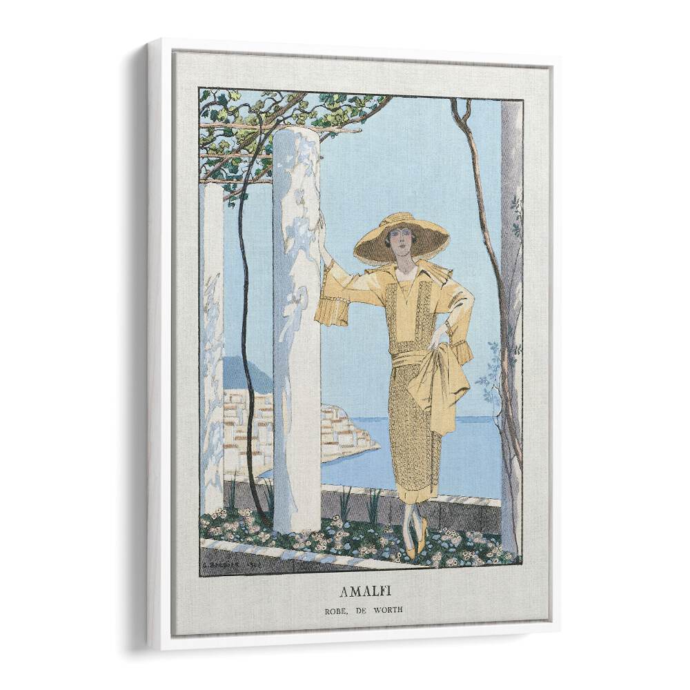 AMALFI. ROBE DE WORTH FROM GAZETTE DU BON TON (1922) , VINTAGE PAINTINGS