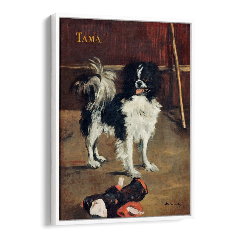 TAMA, THE JAPANESE DOG (1875) BY EDOUARD MANET , VINTAGE PAINTINGS