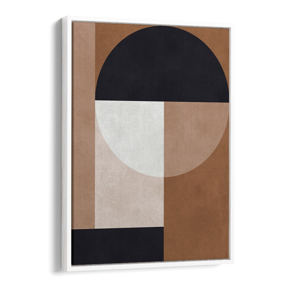 BROWN GEOMETRY II , ABSTRACT PAINTINGS , ABSTRACT ART PRINTS