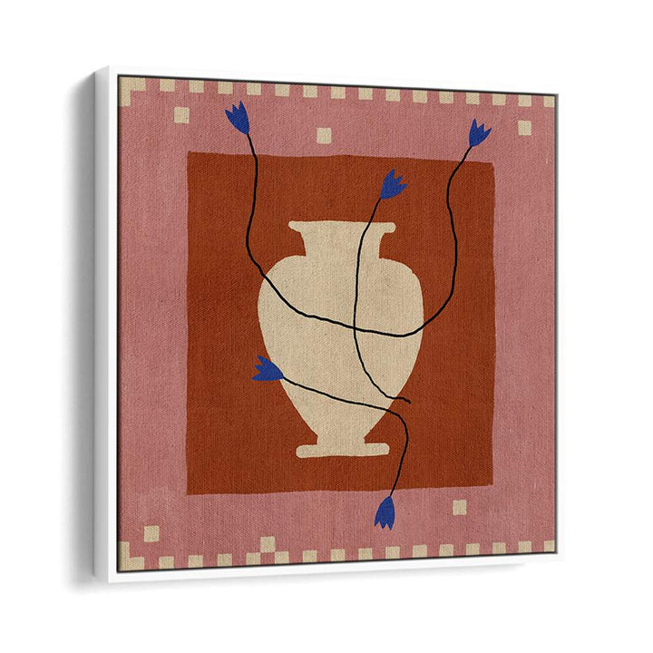 Stylish OUT OF VASE BLOOMS VII, KITCHEN POSTERS showcasing a vase with floral motifs, perfect for modern decor.