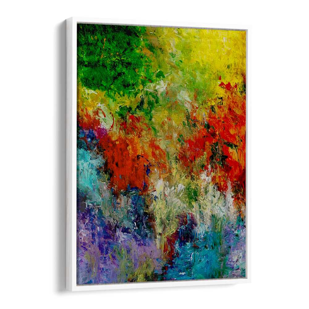 Vibrant colors merge in ABSTRACTION DESIGN XII, a captivating abstract painting that enhances any space beautifully.