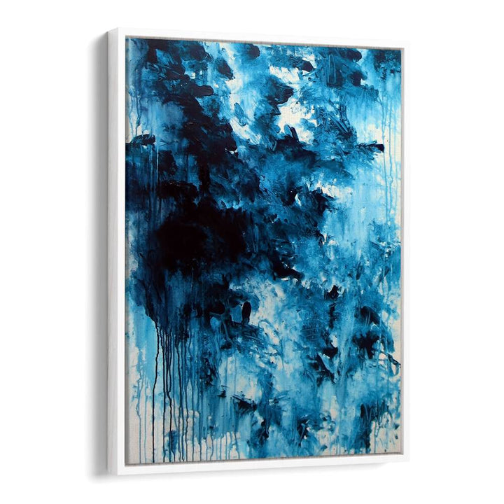 Stunning ABSTRACT DESIGN V, ABSTRACT PAINTINGS in blue hues, perfect for transforming any living space with serenity.