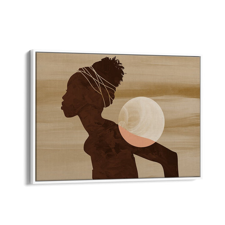 Stylish silhouette artwork featuring the ANGOLAN MOON, part of our AFRICAN ART PAINTINGS collection.