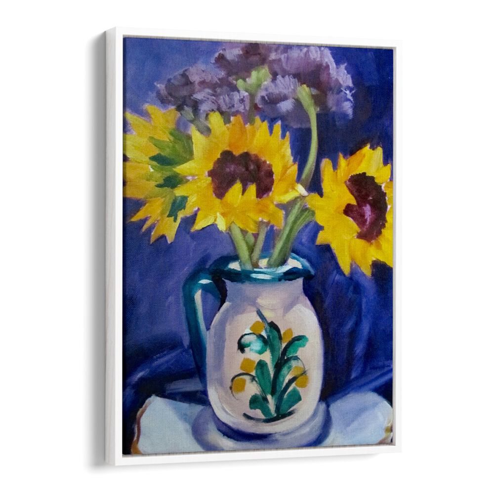 SANGRIA PITCHER , FLORAL FLOWER PAINTINGS