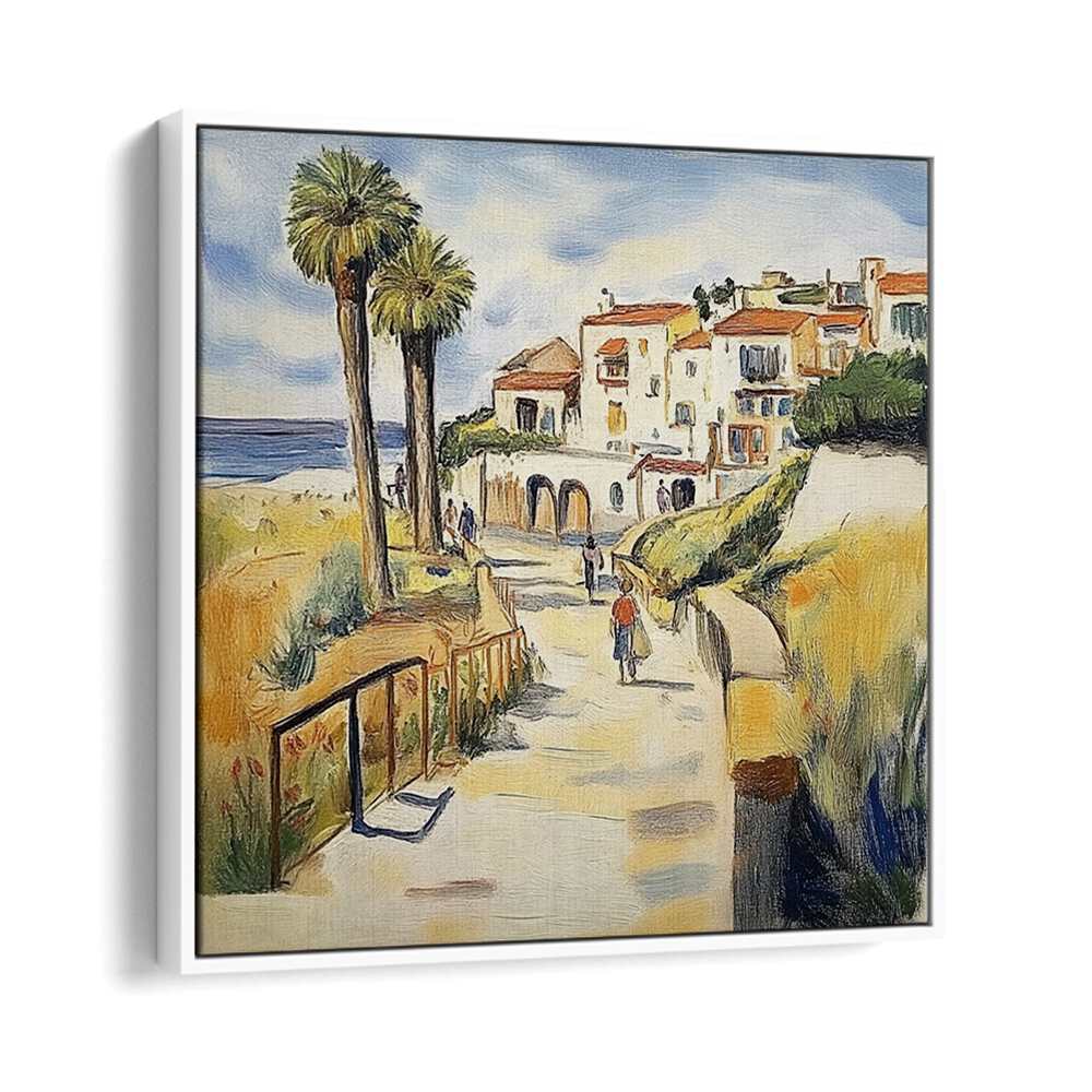 Three Trees by the Sea II showcases serene coastal beauty with three trees framed by a picturesque landscape.