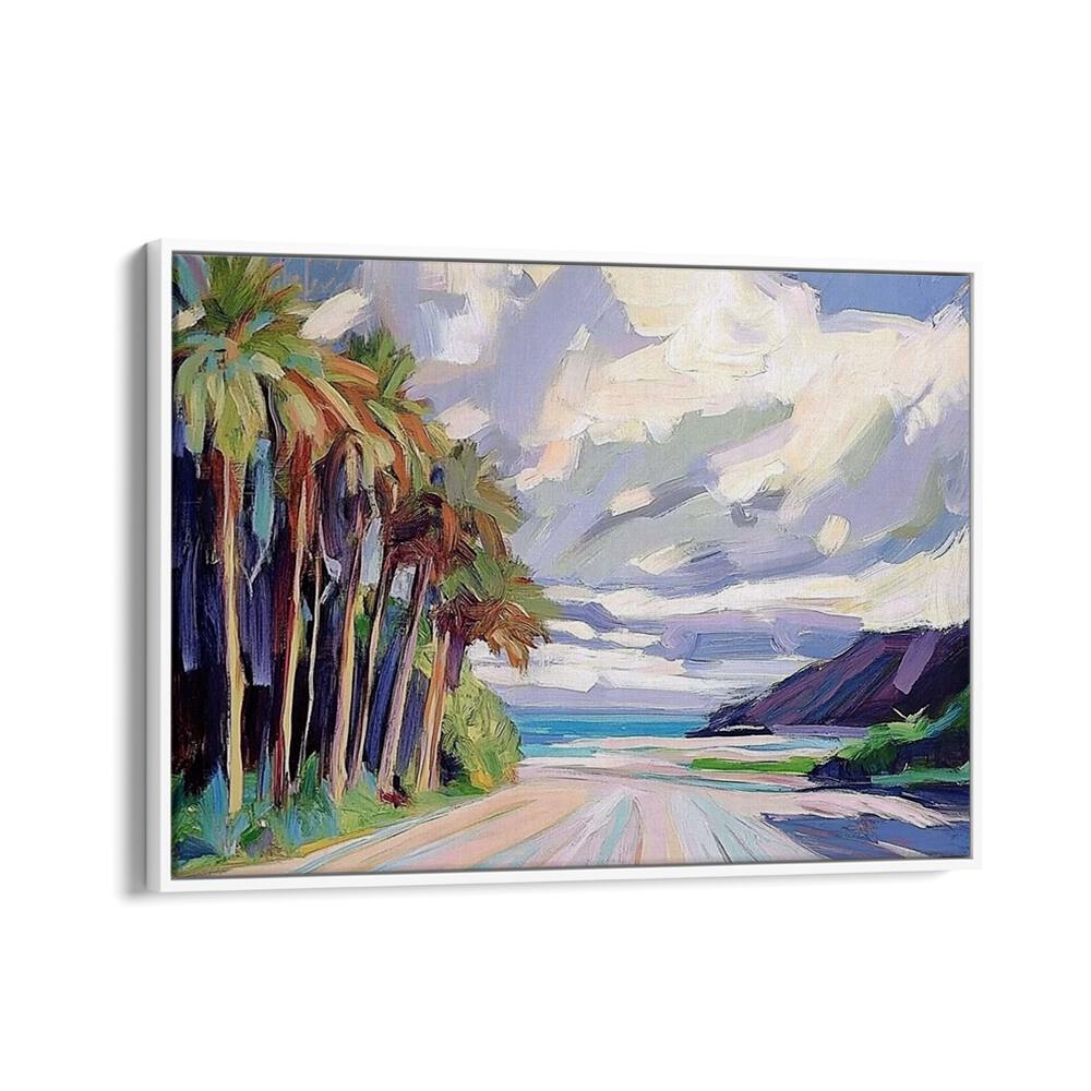 Stylish ROAD TO THE BEACH artwork captures the essence of seaside adventures and relaxation. Perfect for beach lovers!