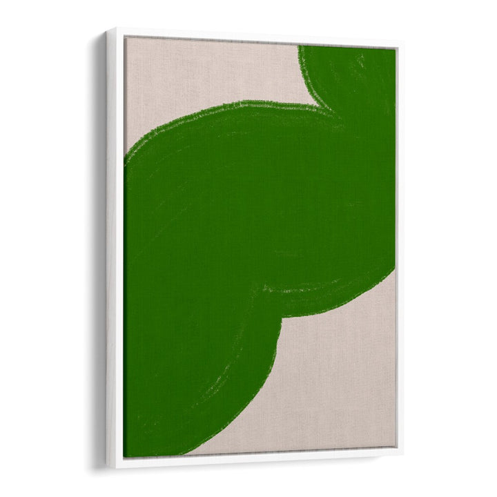 GREEN SHAPE COMPOSITION , ABSTRACT PAINTINGS