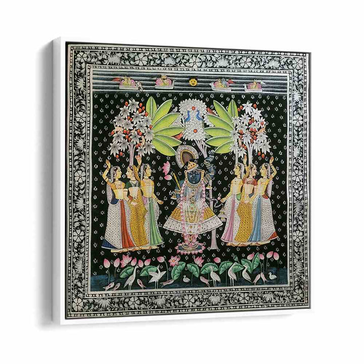 Beautiful SHRINATH JI PICHWAI, INDIAN ART PAINTINGS showcasing Lord Krishna, perfect for elevating your home decor.