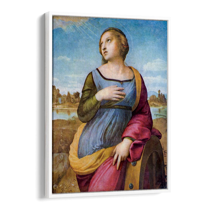 SAINT CATHERINE OF ALEXANDRIA (1507) BY RAPHAEL RAFFAELLO , VINTAGE PAINTINGS