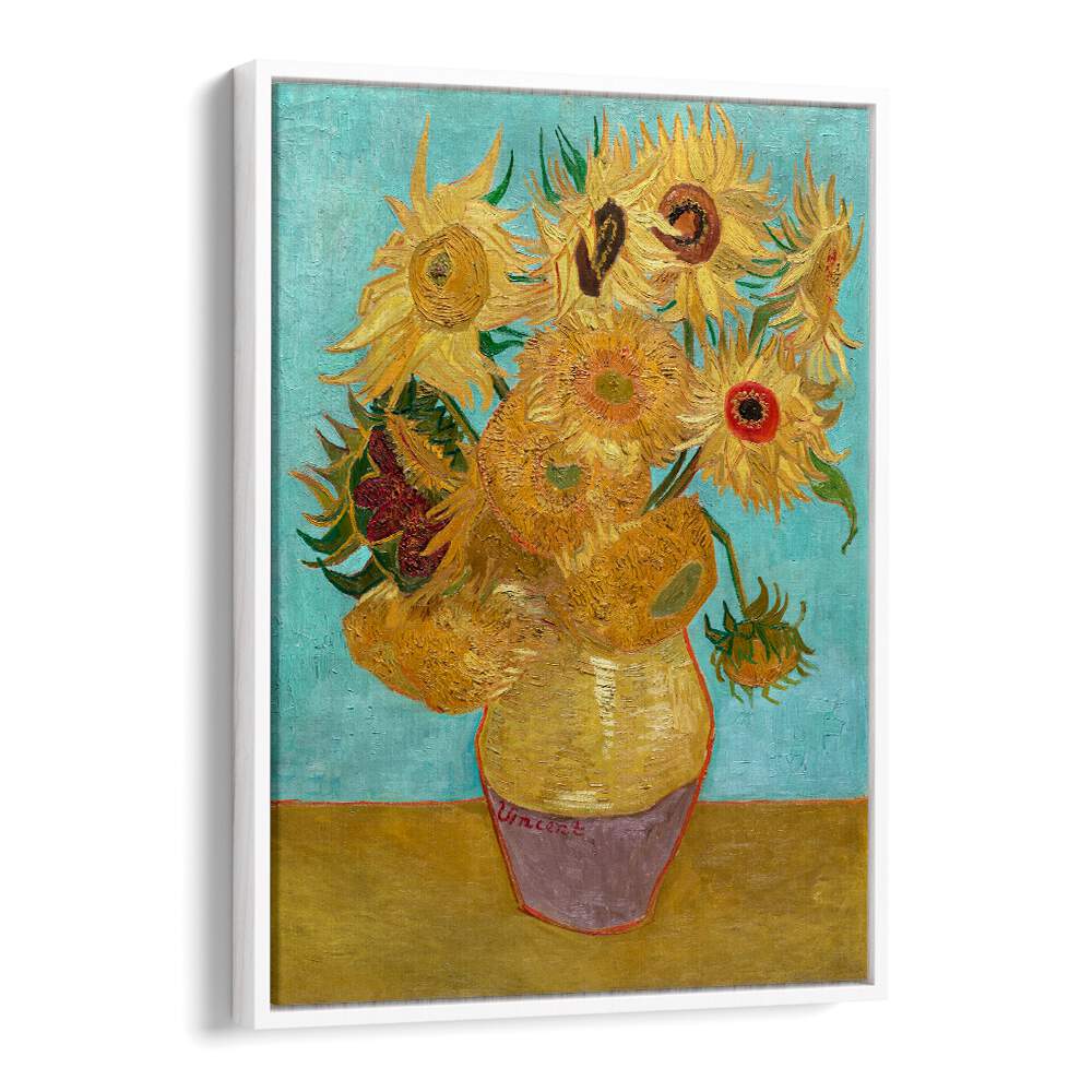 VINCENT VAN GOGH'S VASE WITH TWELVE SUNFLOWERS (1888–1889), VINTAGE PAINTINGS