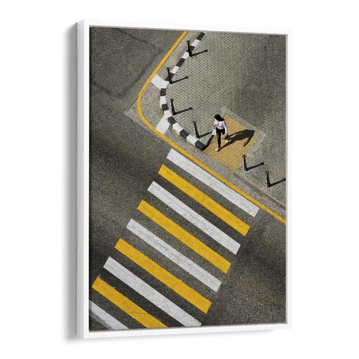 Christian Meermann painting - WOMAN PASSING CROSSWALK by Asianmonk