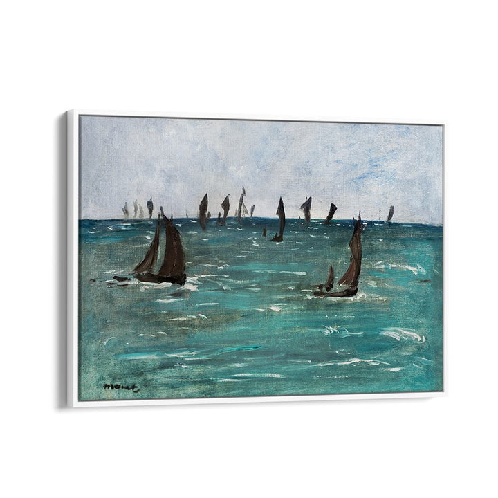 BOATS AT BERCK-SUR-MER (1873) BY EDOUARD MANET , VINTAGE PAINTINGS