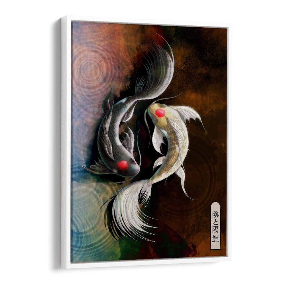 Elegant DARK KOI, JAPANESE PAINTINGS showcase exquisite craftsmanship and vibrant colors, enhancing any space beautifully.