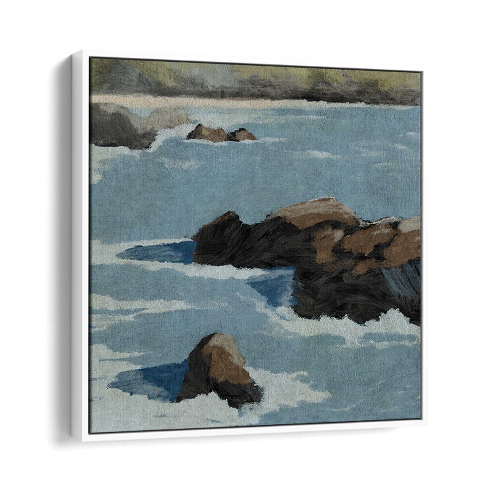 Serene CLIFF VIEW, BEACH PAINTINGS showcasing cliffs and ocean waves, perfect for coastal home decor.