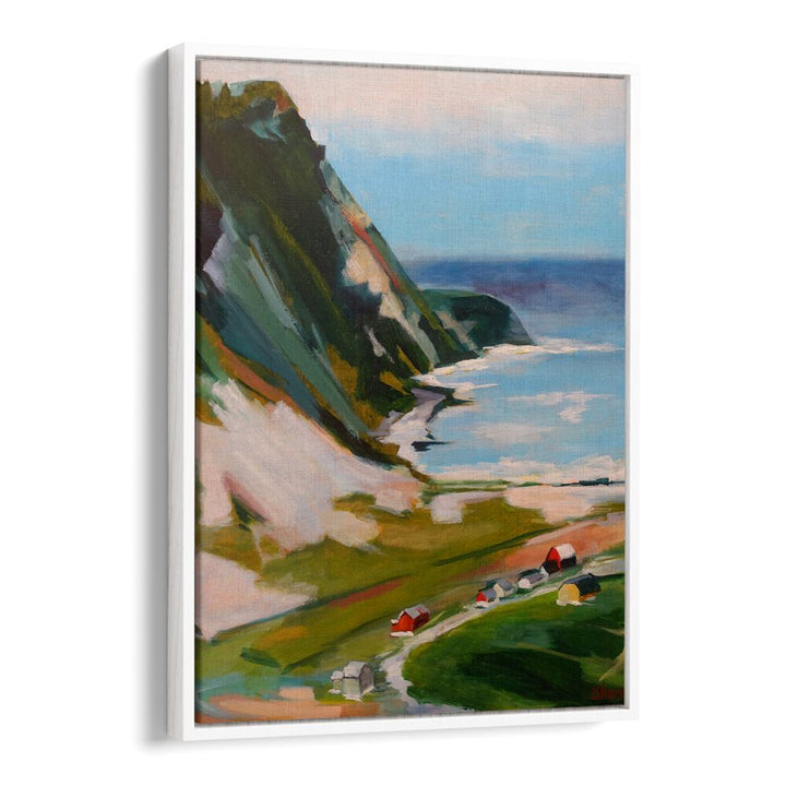 NORWEGIAN TOWN , LANDSCAPE PAINTINGS