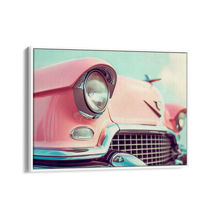 Stylish PINK CLASSIC CAR art print, perfect for enthusiasts and collectors. Shop CAR POSTERS by Philippe Hugonnard.