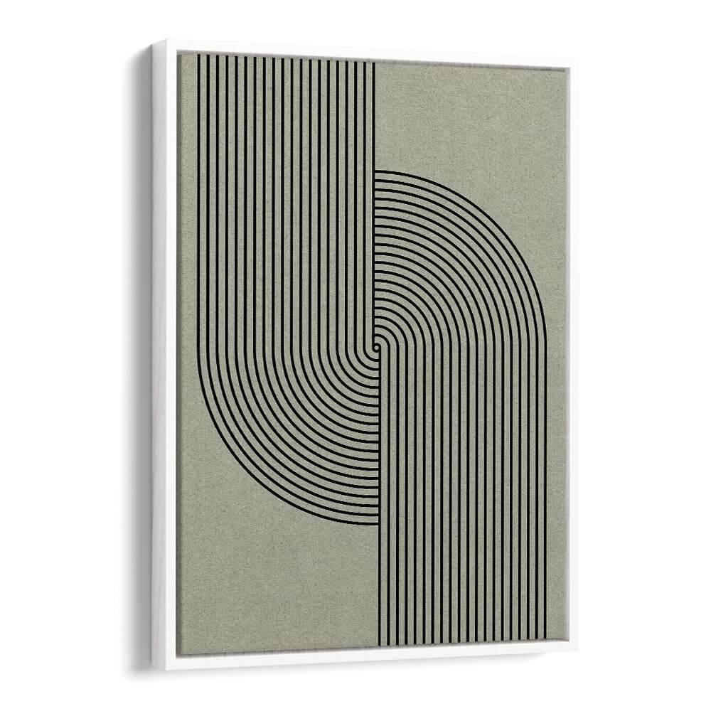 Green Mid Century Modern, Geometric Art Prints featuring elegant lines, perfect for modern living spaces.