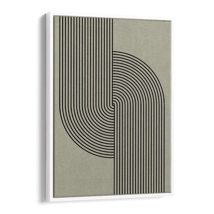 Green Mid Century Modern, Geometric Art Prints featuring elegant lines, perfect for modern living spaces.