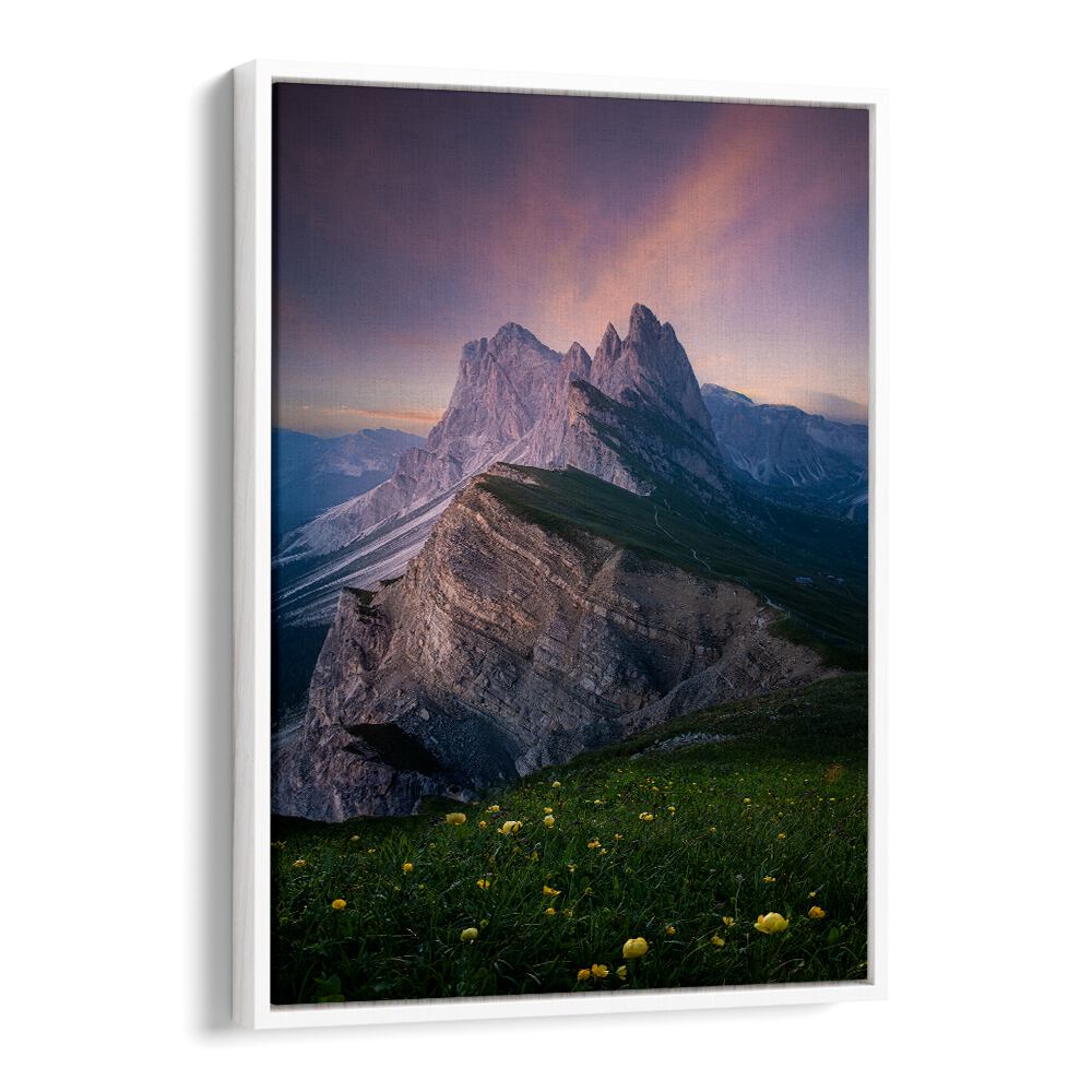 GARLAND UNDER THE MOUNTAIN , LANDSCAPE PHOTO PRINTS