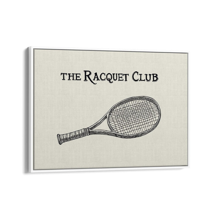 Vintage Tennis Racquet Illustration, a classic sports poster perfect for enthusiasts, available at The Racquet Club.