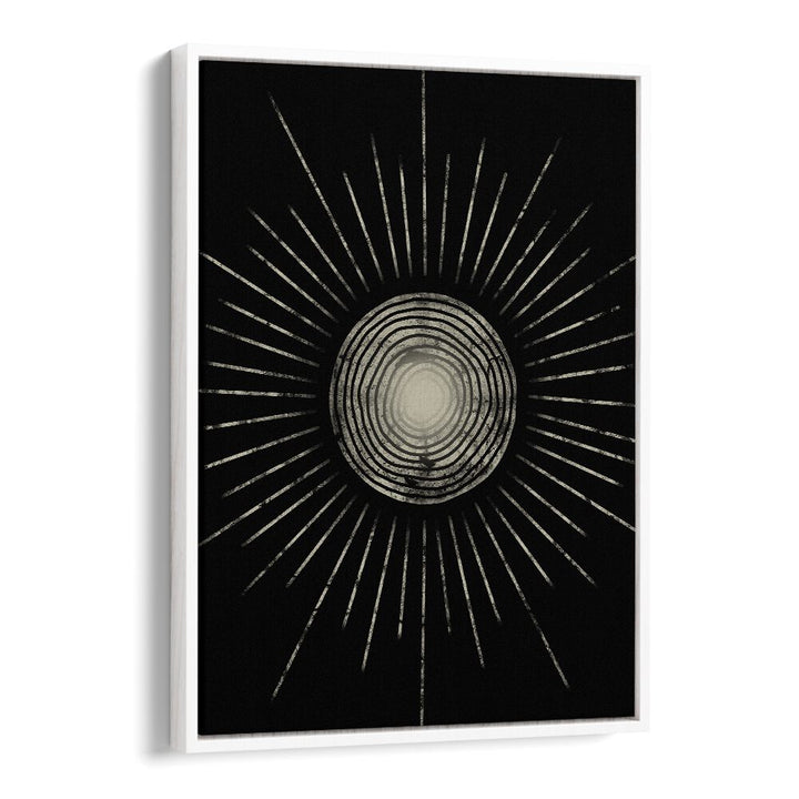 Captivating MIDNIGHT SUN ABSTRACTION, GEOMETRIC ART PRINTS featuring abstract 3D shapes and bold symmetry for your decor.
