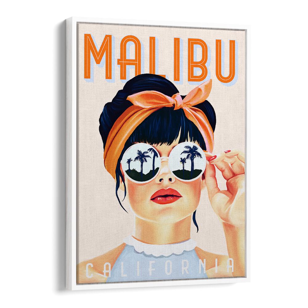 MALIBU POSTER I BY THE WHISKEY GINGER , WOMEN ILLUSTRATION PAINTINGS